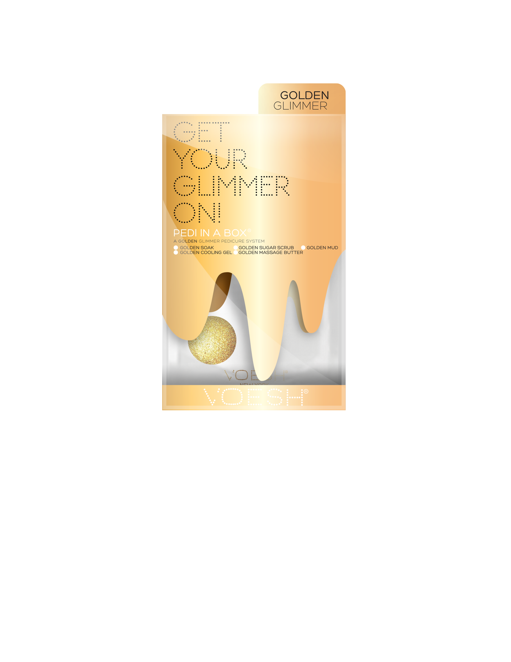 Glimmer 5 Steps Pedi - Golden-SPA-VOESH-NR Kosmetik