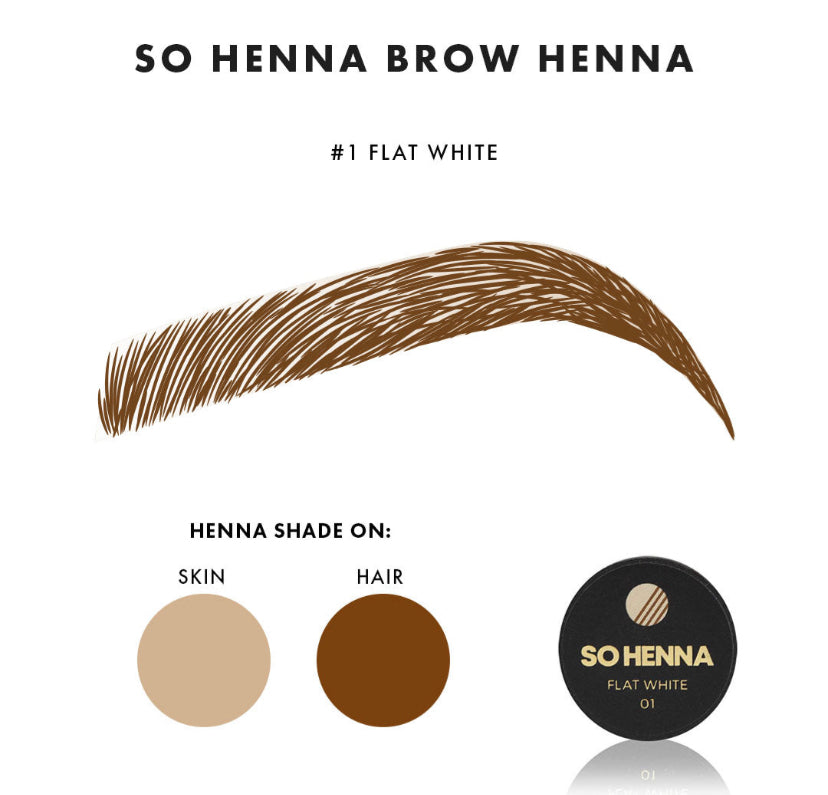Brow Henna Color - 01 Flat White-Henna-So Henna-NR Kosmetik