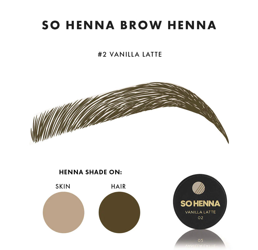 Brow Henna Color - 02 Vanilla Latte-Henna-So Henna-NR Kosmetik