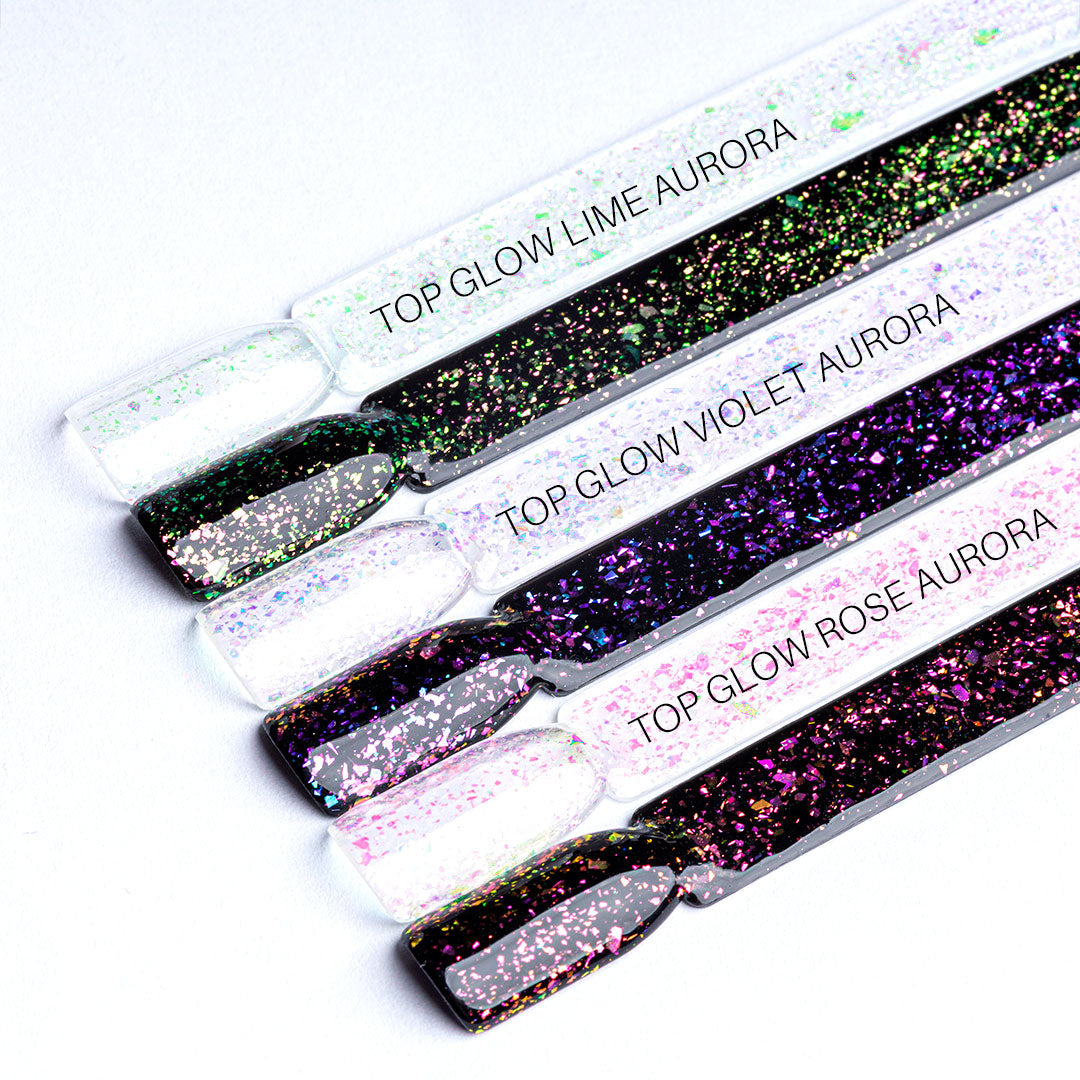Top Glow Violet Aurora Flakes 9903-7 - 7,2 ml *-UV Hybrid TOP/BASE-NeoNail-NR Kosmetik