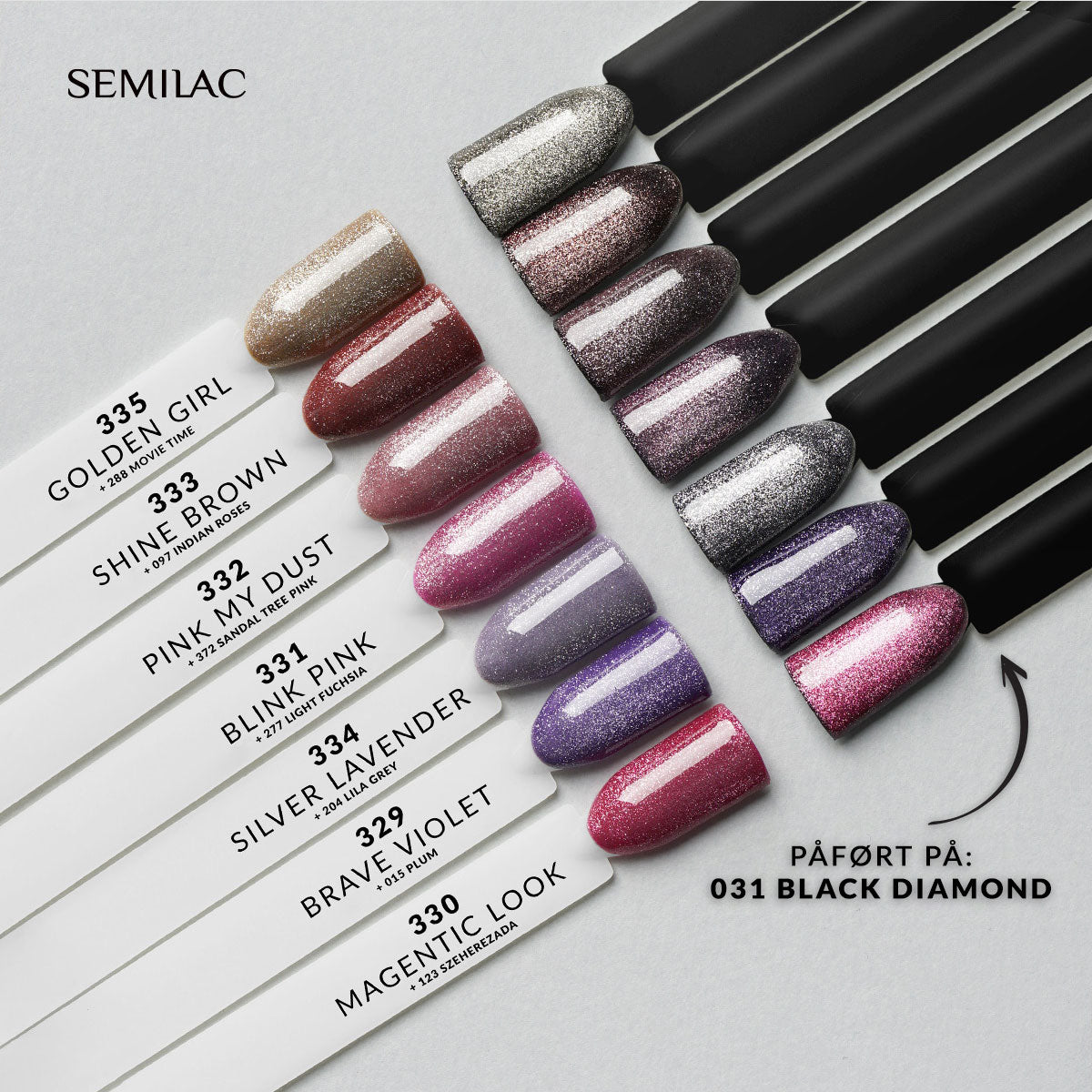 Gelpolish 331 Glow Blink Pink - Magnetic Glow - 7 ml-CAT EYE-Semilac-NR Kosmetik