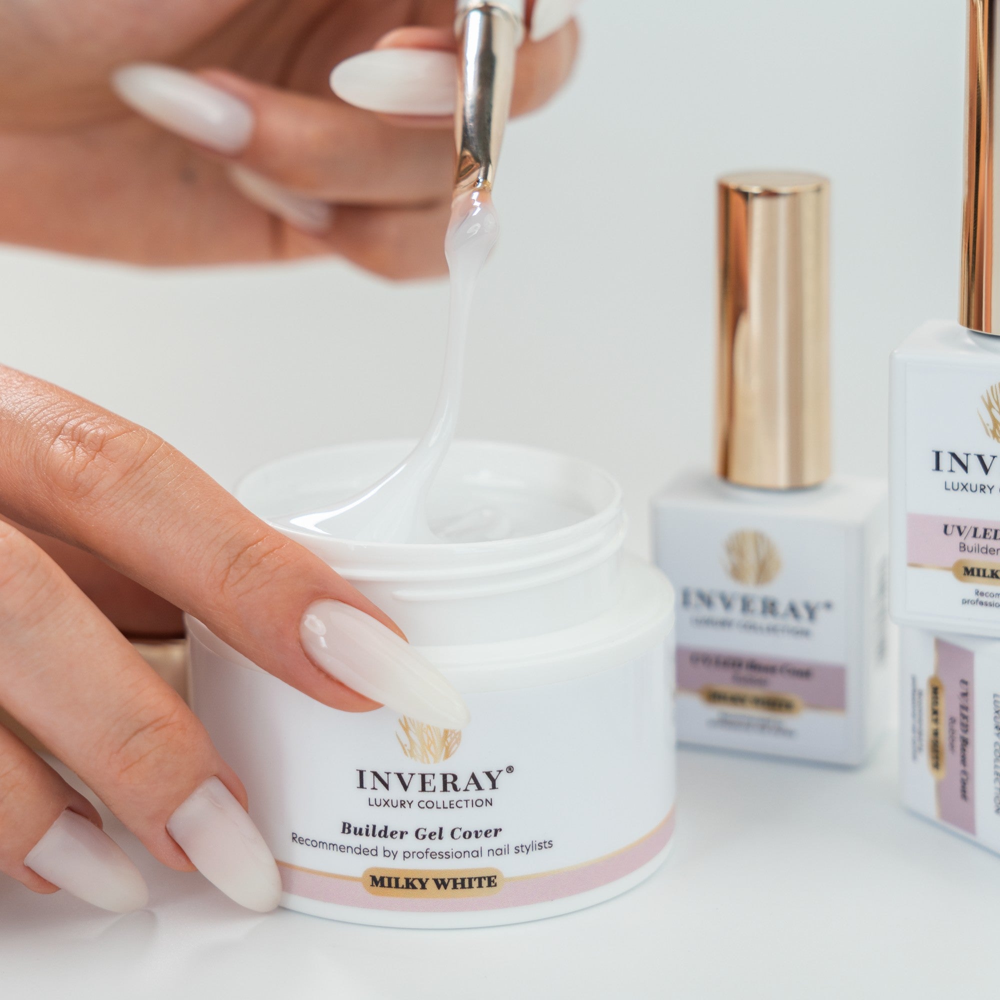 Base Coat - Builder in a Bottle MILKY WHITE - 10 ml-UV Hybrid TOP/BASE-Inveray-NR Kosmetik