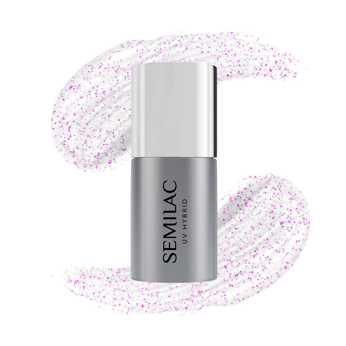 Top No Wipe Blinking T17 - Pink - 7 ml (INDEHOLDER TPO)-UV Hybrid TOP/BASE-Semilac-NR Kosmetik