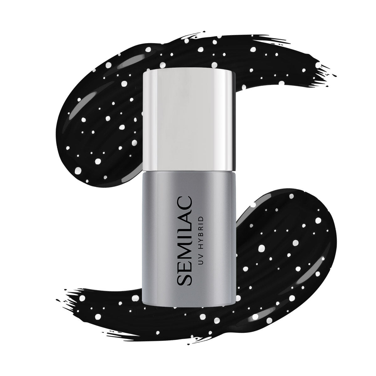 Top No Wipe Blinking T19 - White Sprinkles - 7 ml-UV Hybrid TOP/BASE-Semilac-NR Kosmetik