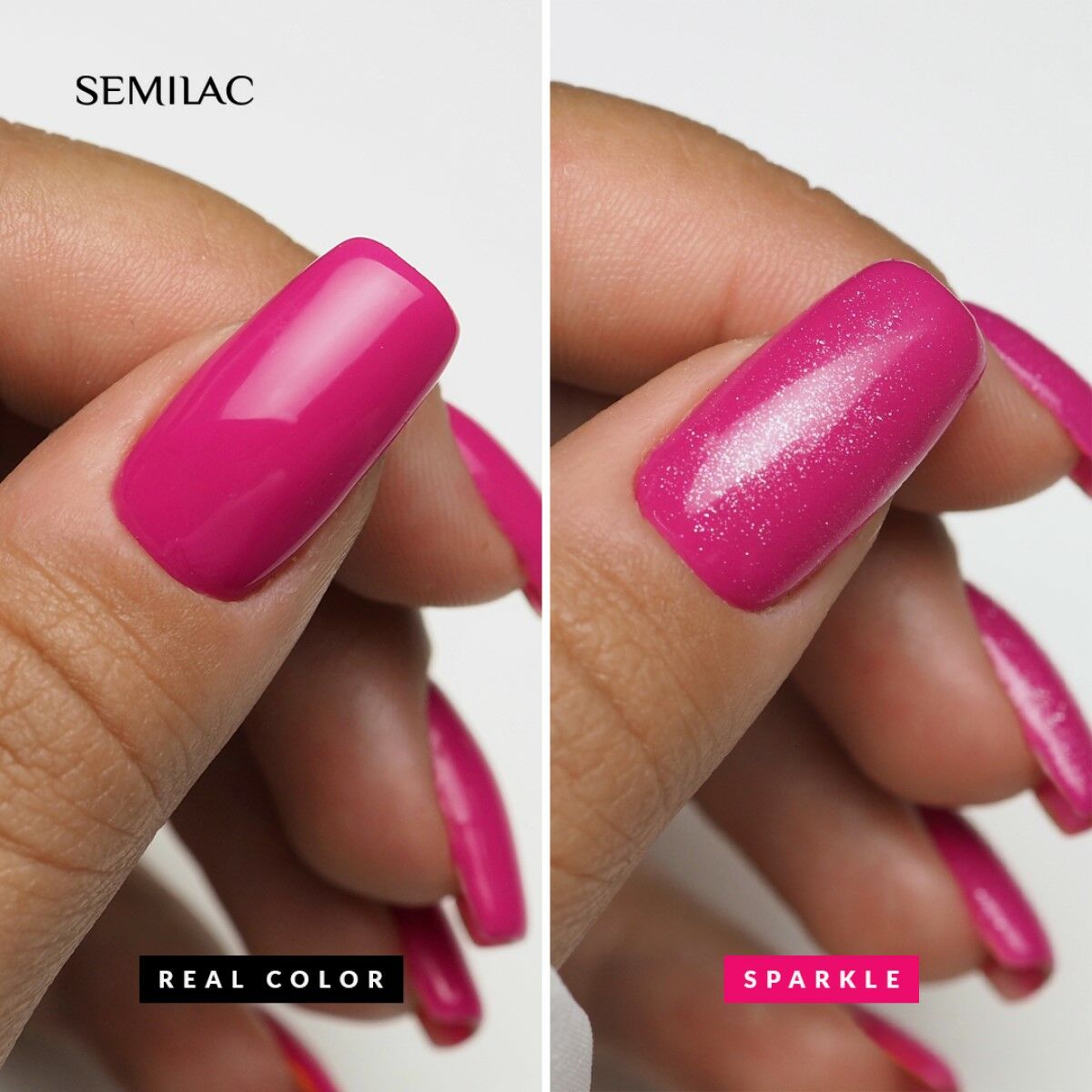UV Hybrid Top No Wipe Sparkle Diamond - 7 ml-UV Hybrid TOP/BASE-Semilac-NR Kosmetik