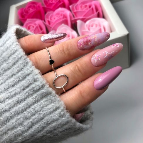 Semilac Transfer Foil Rose Gold Marble 12-Folie-Semilac-NR Kosmetik