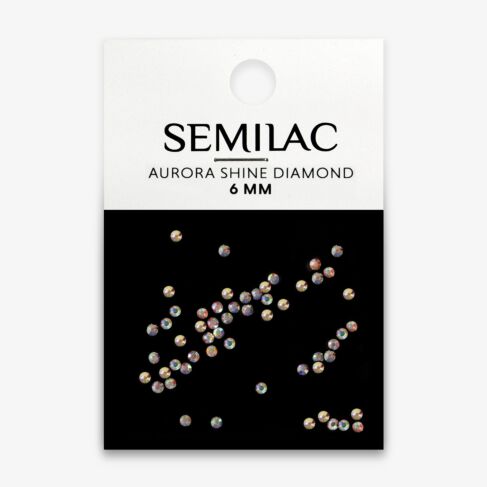 Semilac Neglepynt Aurora Shine Diamond 6mm - 50stk-Neglepynt-Semilac-NR Kosmetik