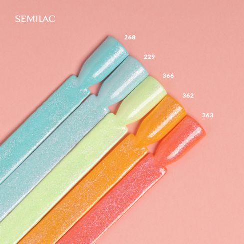 Top No Wipe Blinking T17 - Pink - 7 ml (INDEHOLDER TPO)-UV Hybrid TOP/BASE-Semilac-NR Kosmetik