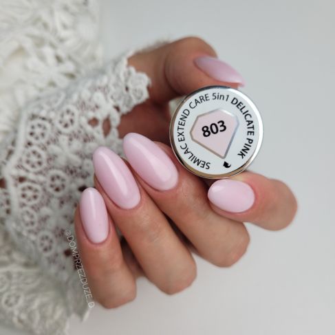 Extend CARE 5i1 Delicate Pink 803 - 7 ml-Gelpolish Opbygning-Semilac-NR Kosmetik