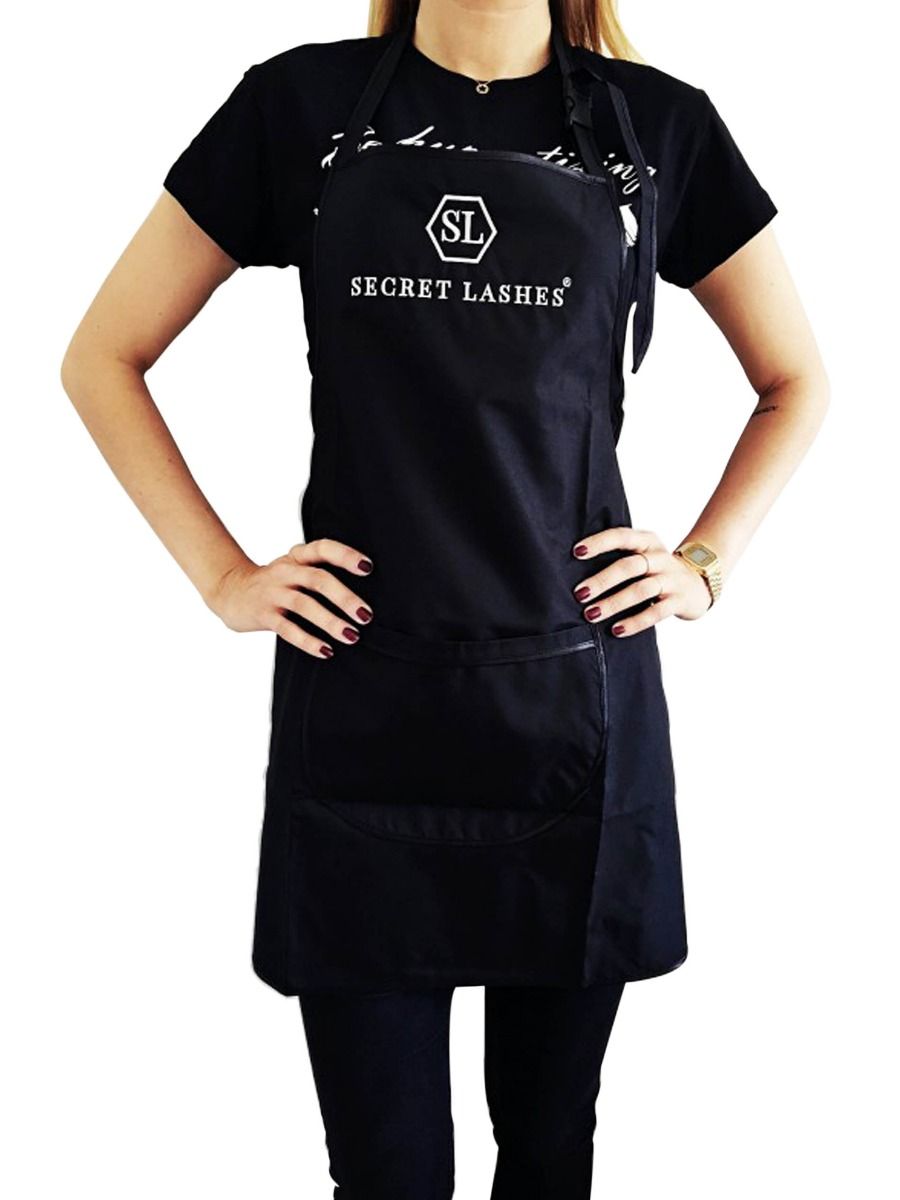 Secret Lashes Forklæde-Secret Lashes-Sort med sort trimming-NR Kosmetik
