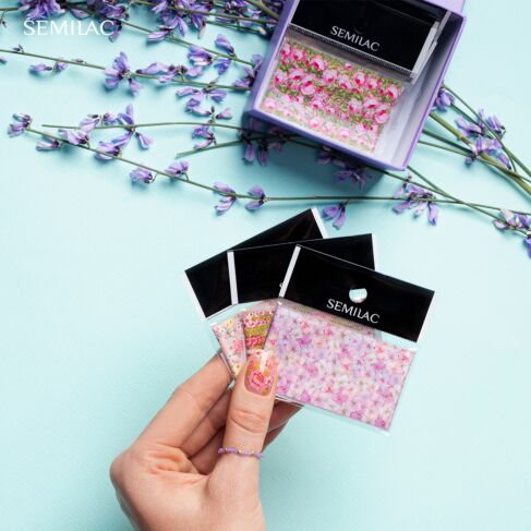 Semilac Transfer Foil Blooming Flowers 34-Folie-Semilac-NR Kosmetik