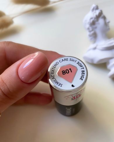 Extend CARE 5i1 Soft Beige 801 - 7 ml-Gelpolish Opbygning-Semilac-NR Kosmetik