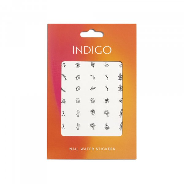 Nail Water Stickers - 02-Pynt-Indigo-NR Kosmetik
