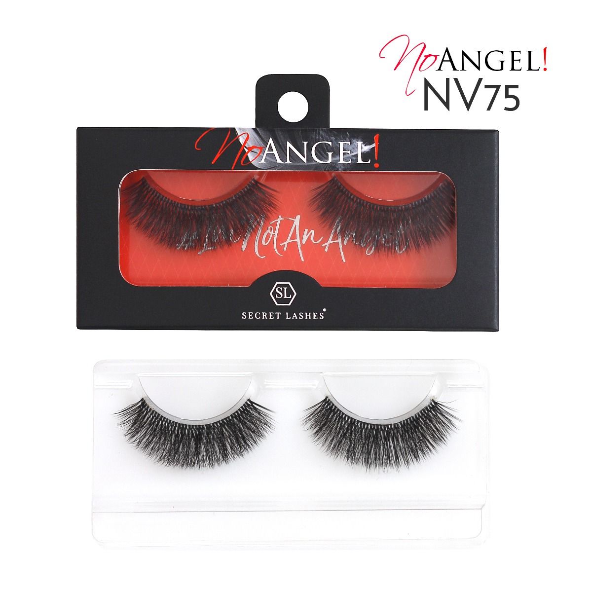 NO ANGEL - Stripes-Secret Lashes-NV65 - Sort kant-NR Kosmetik
