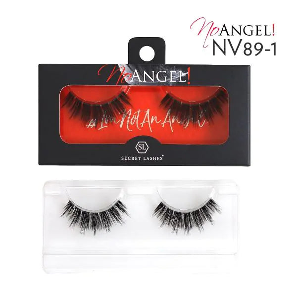 NO ANGEL - Stripes-Secret Lashes-NV65 - Sort kant-NR Kosmetik