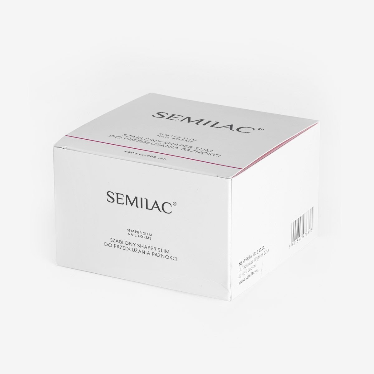 Skabelon til nail extension SLIM - 500 stk-Tilbehør-Semilac-NR Kosmetik