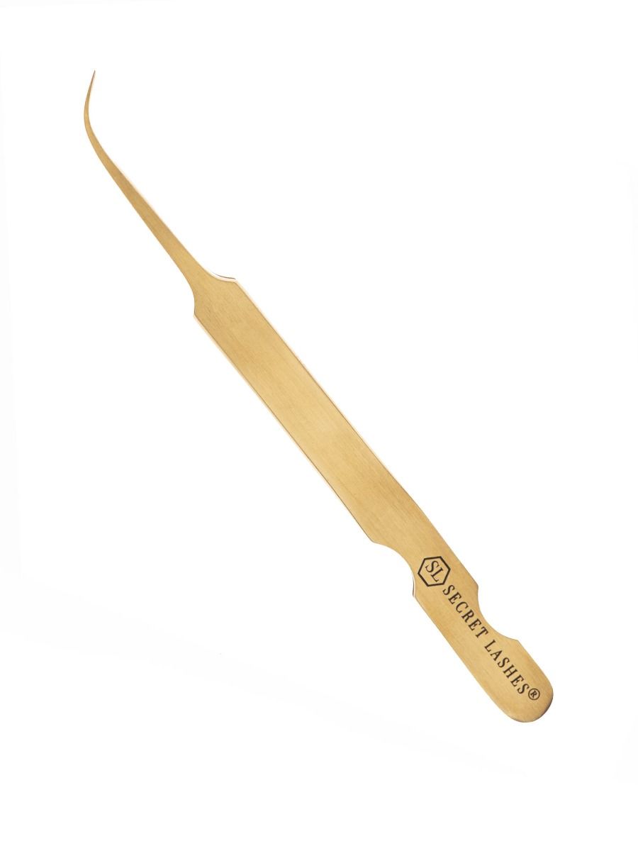 Tweezer SL-02 Gold Type TS + etui-Pincet-Secret Lashes-NR Kosmetik