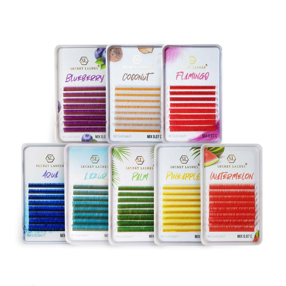 Color Fun Lashes MIX - Palm-Vipper-Secret Lashes-C-0.07-NR Kosmetik