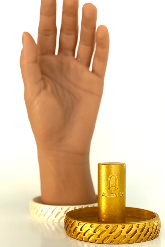 Holder til øvehånd - "Bracelet Dots" - Guld-Tilbehør-Aleana-NR Kosmetik