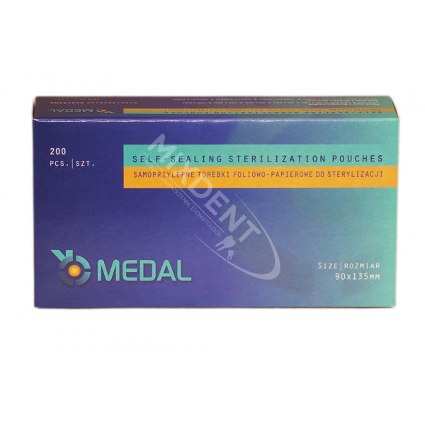 Selvklæbende poser til sterilisering 90x135 - 200 stk-Hygiejne-Medal-NR Kosmetik