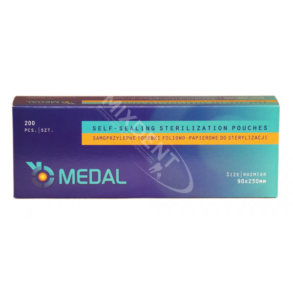 Selvklæbende poser til sterilisering 90x230 - 200 stk-Hygiejne-Medal-NR Kosmetik