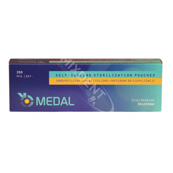 Selvklæbende poser til sterilisering 90x260 - 200 stk-Hygiejne-Medal-NR Kosmetik