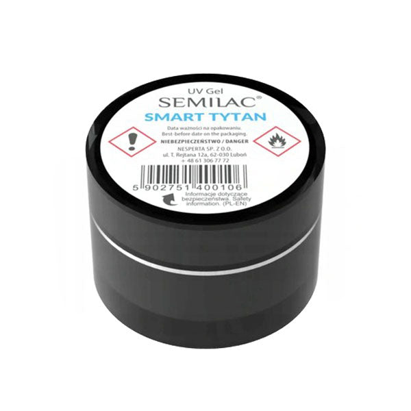 Gel Smart Tytan 15 g - enfaset-uv gel opbygning-Semilac-NR Kosmetik