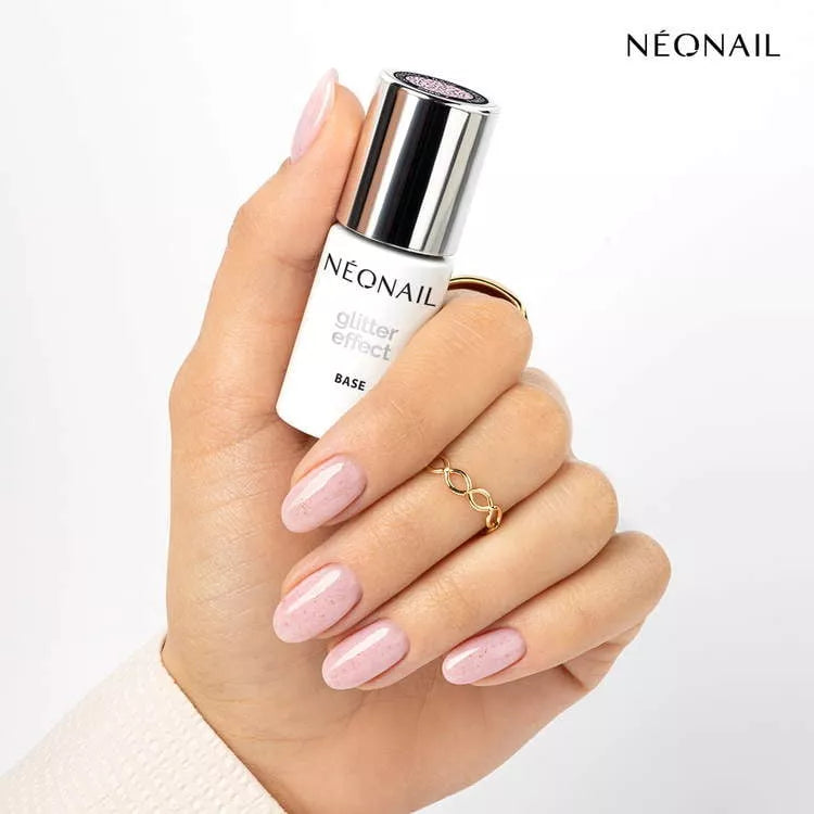Glitter Effect Base Pink Sparkle 9489-7 - 7,2 ml-UV Hybrid TOP/BASE-NeoNail-NR Kosmetik