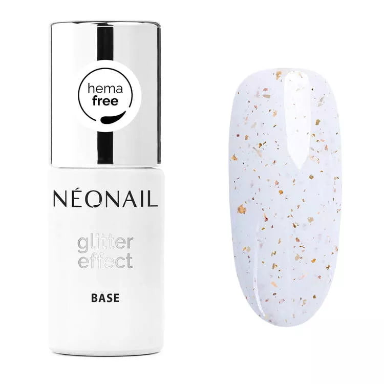 Glitter Effect Base White Sparkle 9487-7 - 7,2 ml-UV Hybrid TOP/BASE-NeoNail-NR Kosmetik