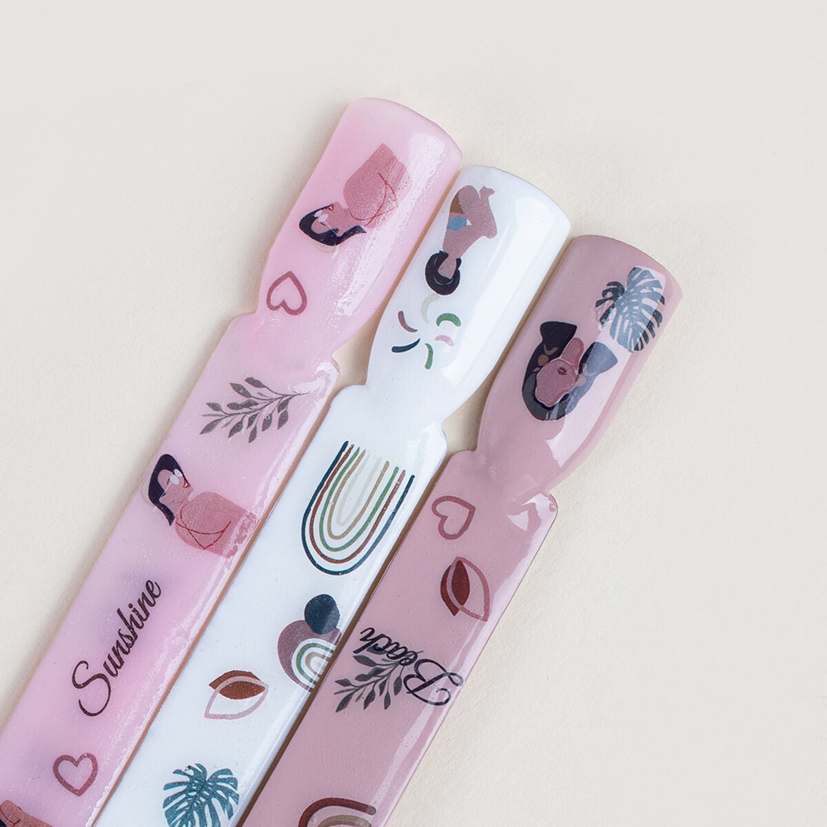 Water Nail Stickers 21 Nude Summer-Folie-Semilac-NR Kosmetik