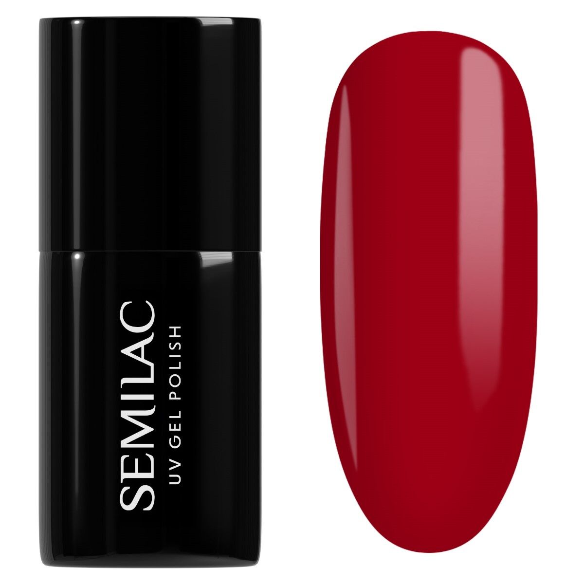 Gelpolish 027 Intense Red - 7 ml-UV Hybrid-Semilac-NR Kosmetik