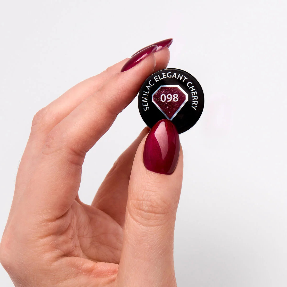 Gelpolish 098 Elegant Cherry - 7 ml-UV Hybrid-Semilac-NR Kosmetik