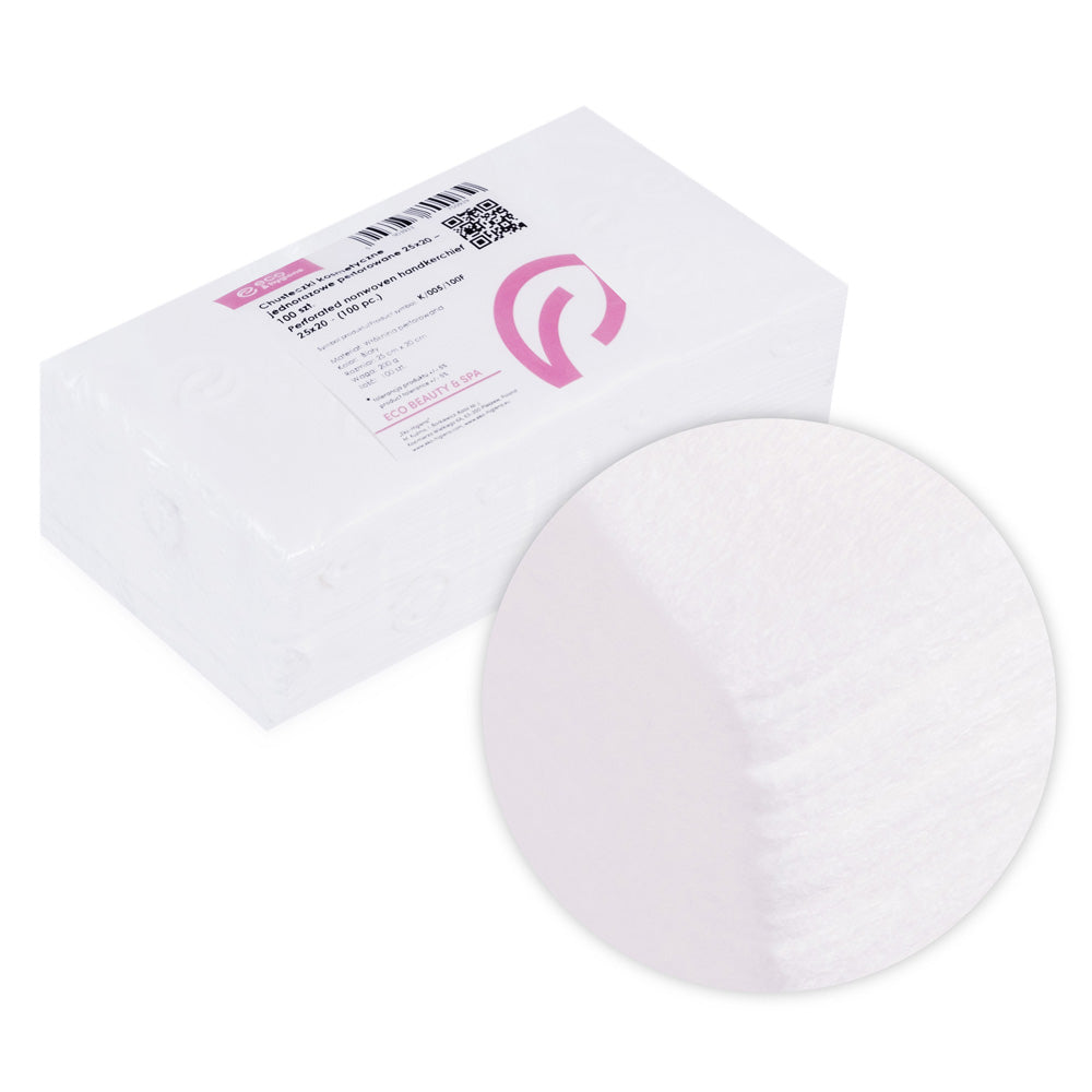 Perforerede Kosmetiske Servietter 25 x 20 cm - 100 stk-Salon tilbehør-ABA-NR Kosmetik