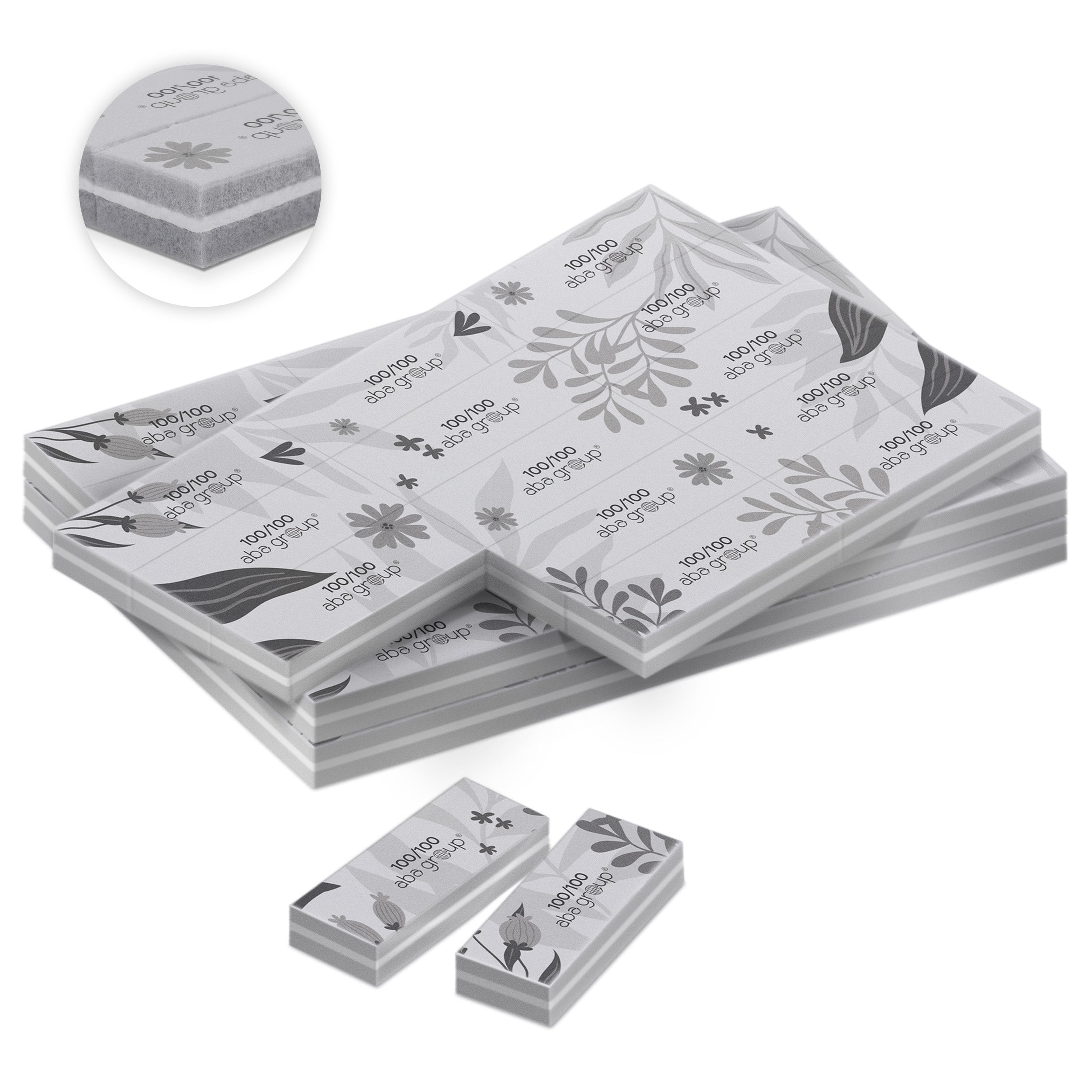 Tear-off buffer "Flowers" 100/100-Buffer-ABA-45 stk-NR Kosmetik