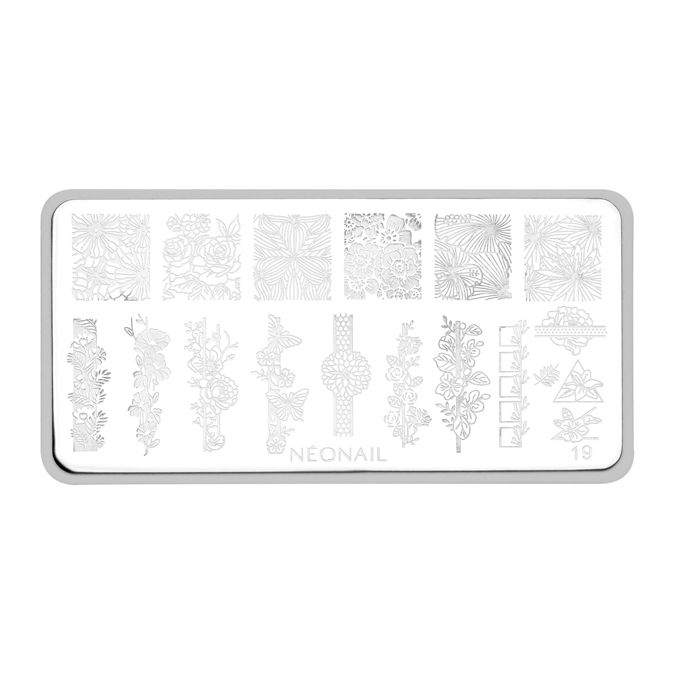 Stamping Plate #19-Neglepynt-NeoNail-NR Kosmetik