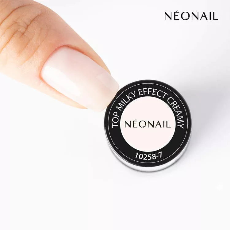 Top Milky Effect Creamy 10258-7 - 7,2 ml-UV Hybrid TOP/BASE-NeoNail-NR Kosmetik