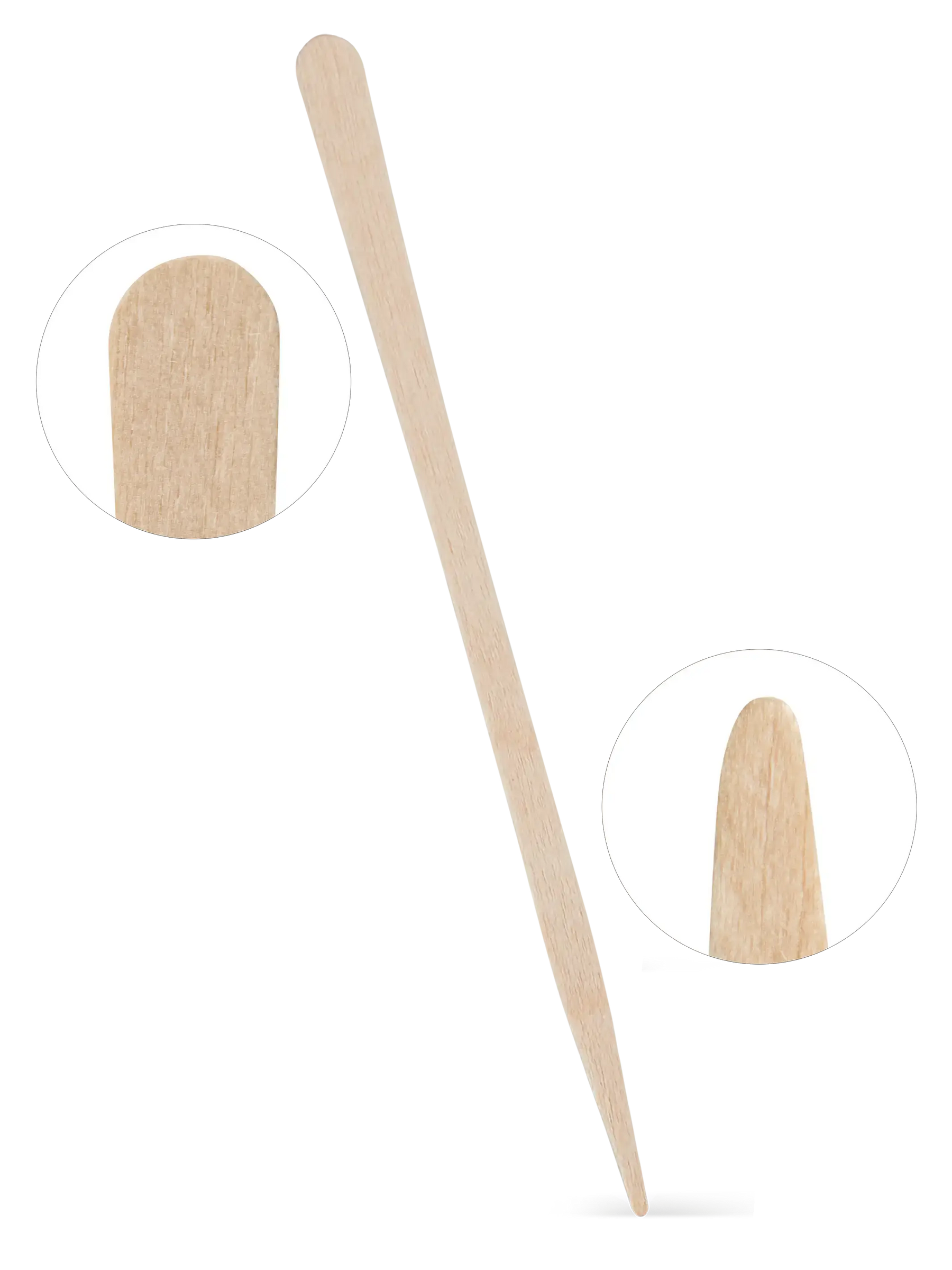 SpatyWax - Træ Spatel med spids og rund ende - 100 stk-Brow Lift-InLei®-NR Kosmetik