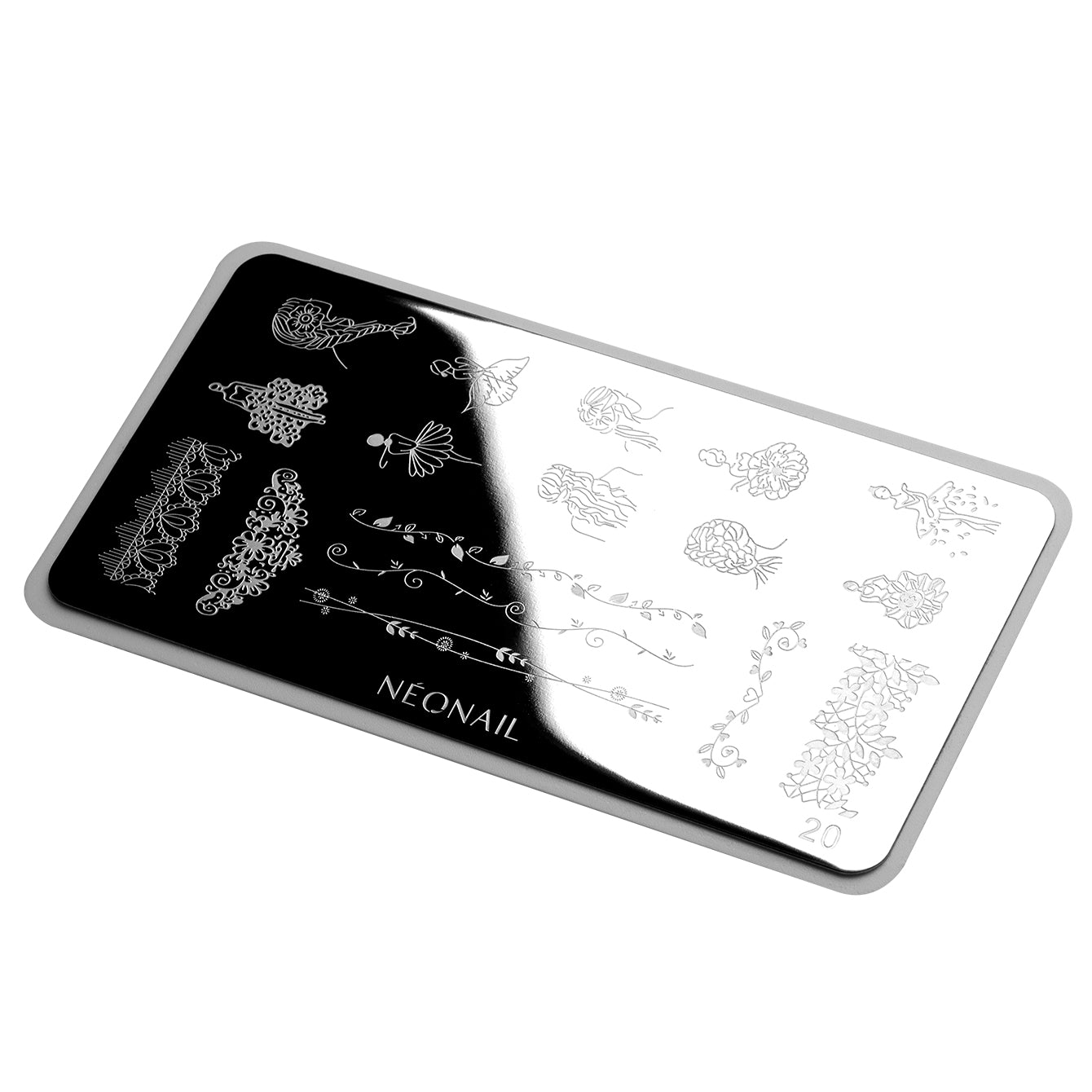 Stamping Plate #20-Neglepynt-NeoNail-NR Kosmetik