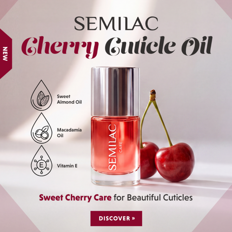 Manicure Oil Cherry 7 ml-Pleje-Semilac-NR Kosmetik