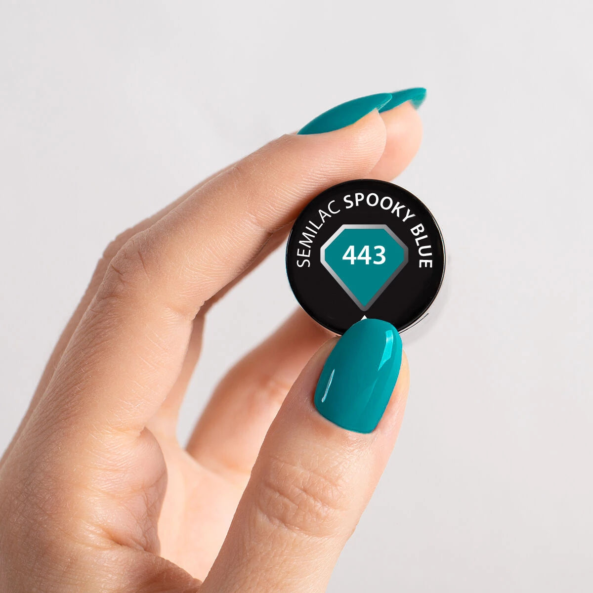 Gelpolish 443 Spooky Blue - 7 ml-UV Hybrid-Semilac-NR Kosmetik