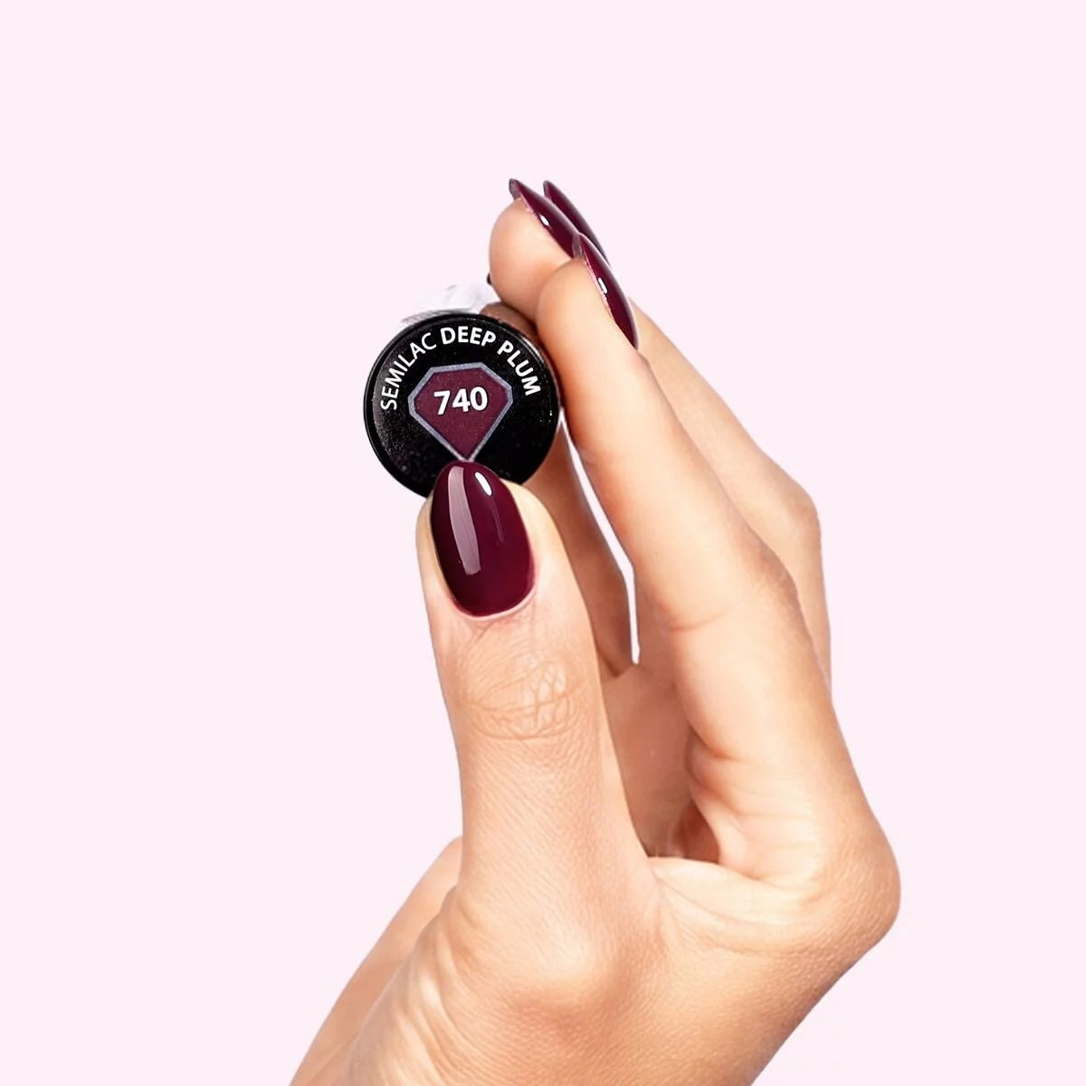 Gelpolish 740 Deep Plum 7 ml -Gelpolish-Semilac-NR Kosmetik