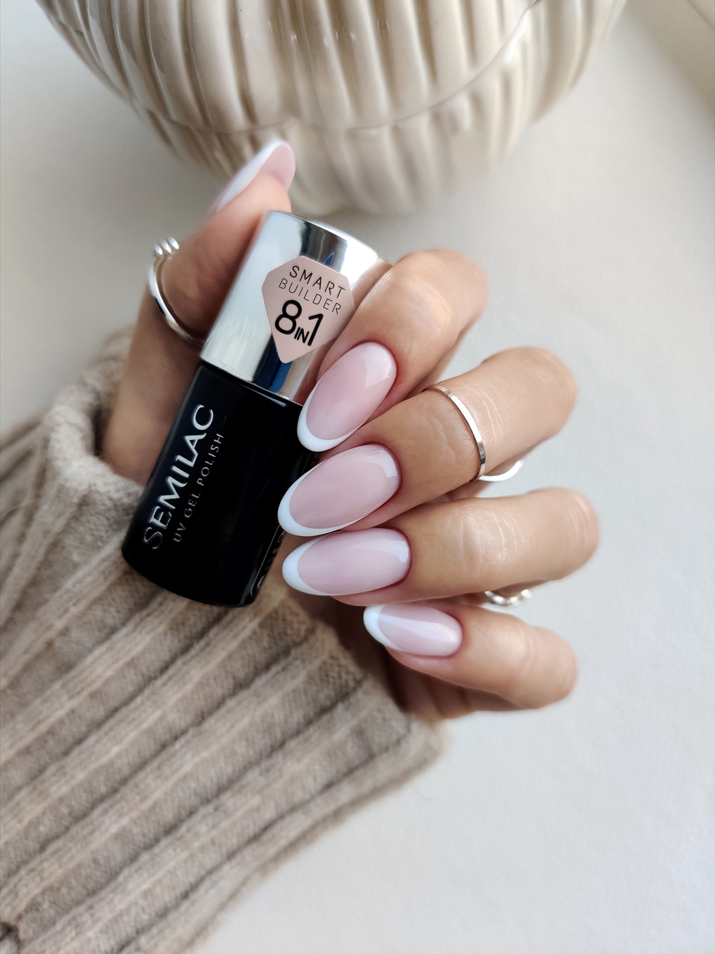 Smart Builder 8in1 - Delicate Pink 803 - 7 ml-Gelpolish Opbygning-Semilac-NR Kosmetik