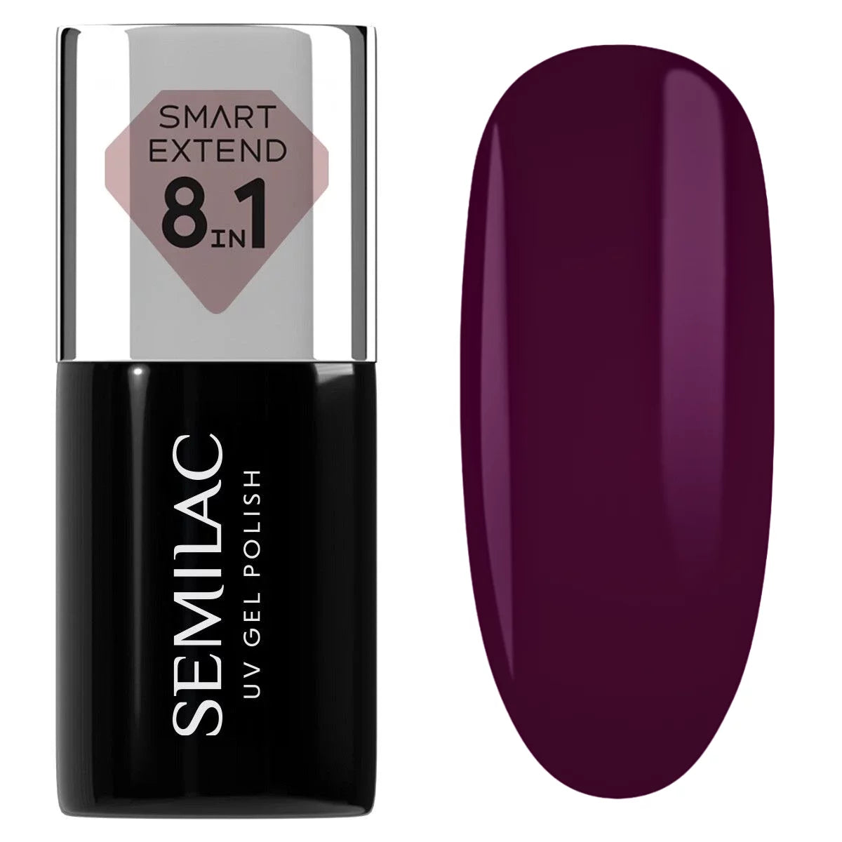 Smart Builder 8in1 - Plum Wine 830 - 7 ml-Gelpolish Opbygning-Semilac-NR Kosmetik
