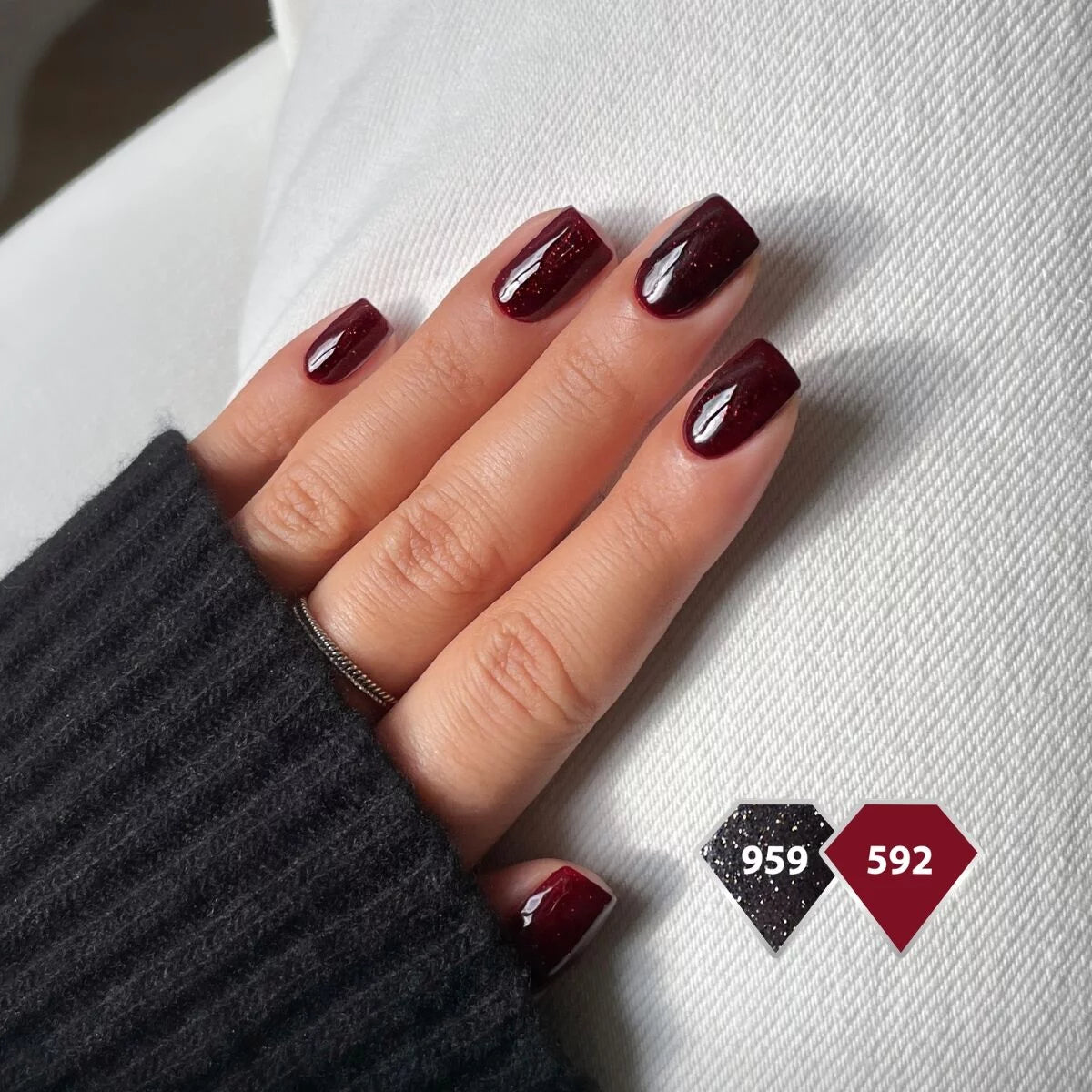 Gelpolish 959 Disco Black - 7 ml-Gelpolish-Semilac-NR Kosmetik