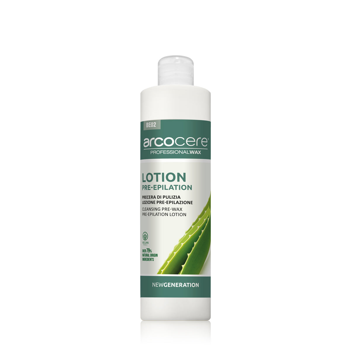 Pre Wax Lotion BE02 - Aloe - 500 ml-Voks-ARCOCERE-NR Kosmetik