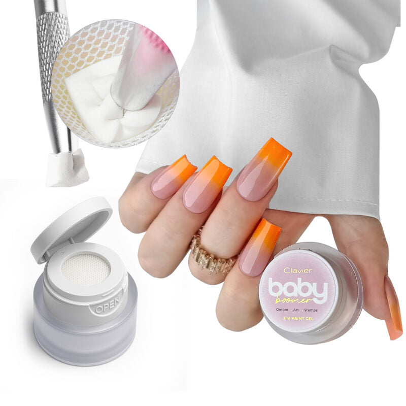 R05 Baby Boomer/Ombre Gel - Mandarin - 3g-Nail Art-Clavier-NR Kosmetik
