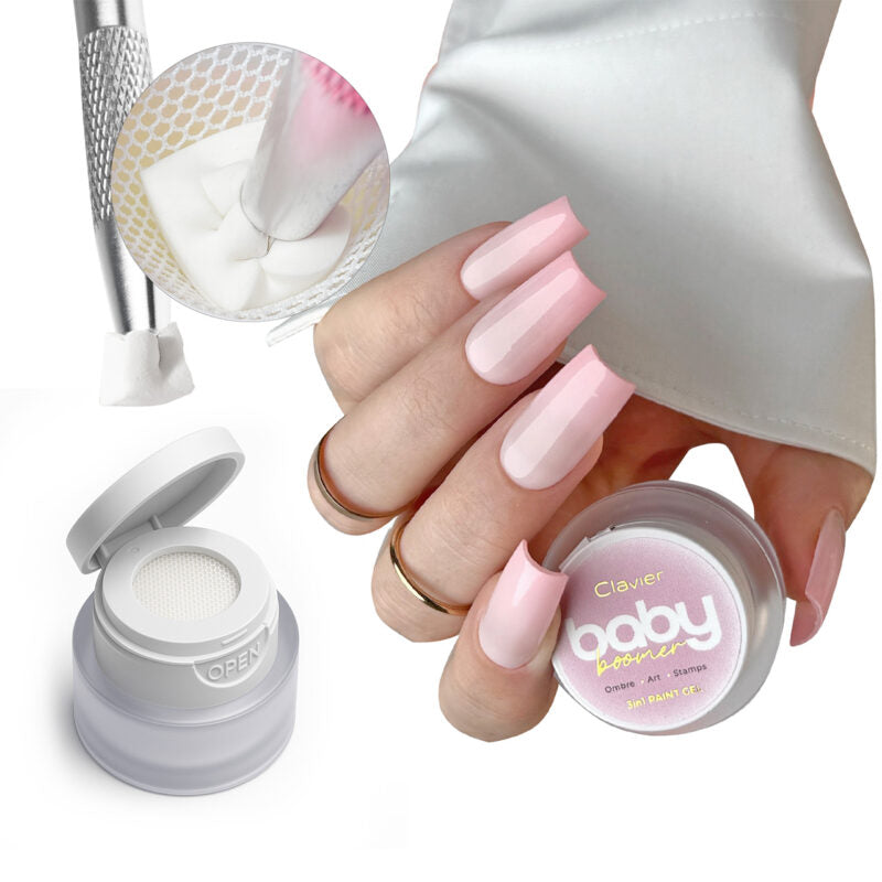 P03 Baby Boomer/Ombre Gel - Peachelle - 3 g-Nail Art-Clavier-NR Kosmetik