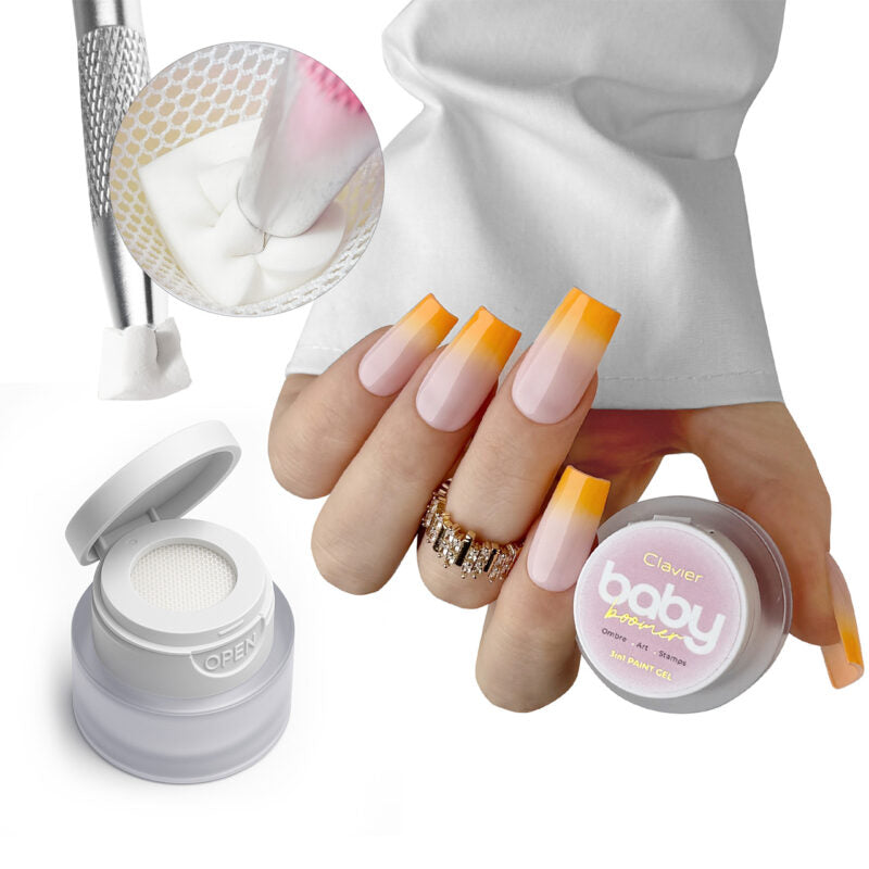 P09 Baby Boomer/Ombre Gel - Orangelle - 3g-Nail Art-Clavier-NR Kosmetik