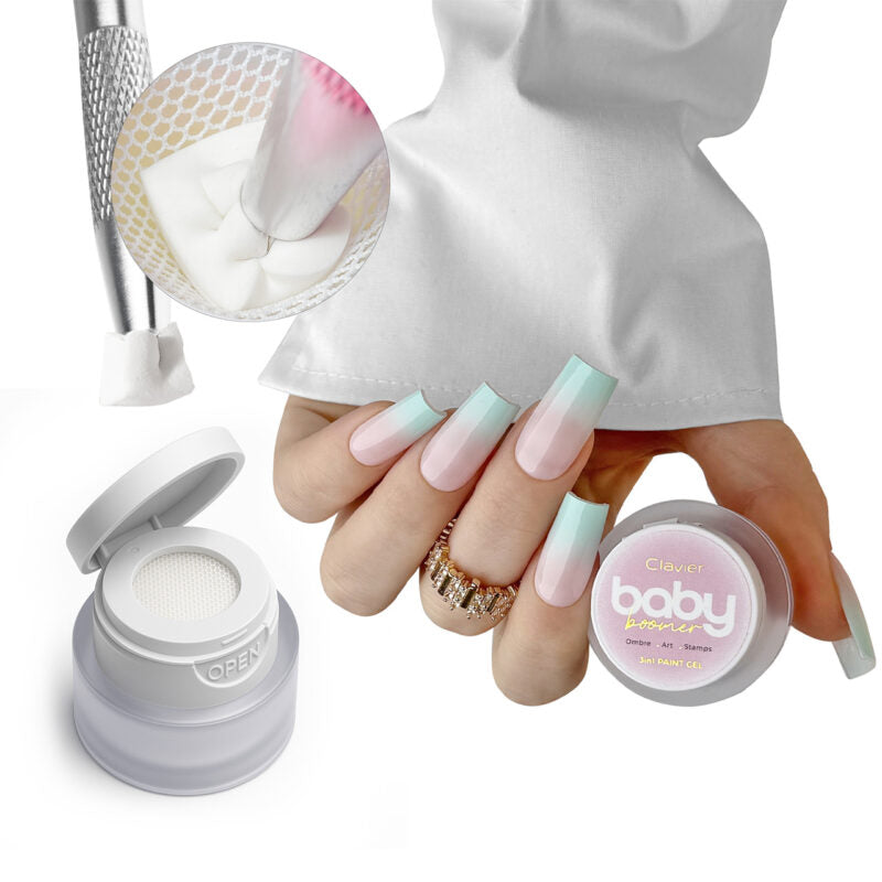 P12 Baby Boomer/Ombre Gel - Mintelle - 3 g-Nail Art-Clavier-NR Kosmetik