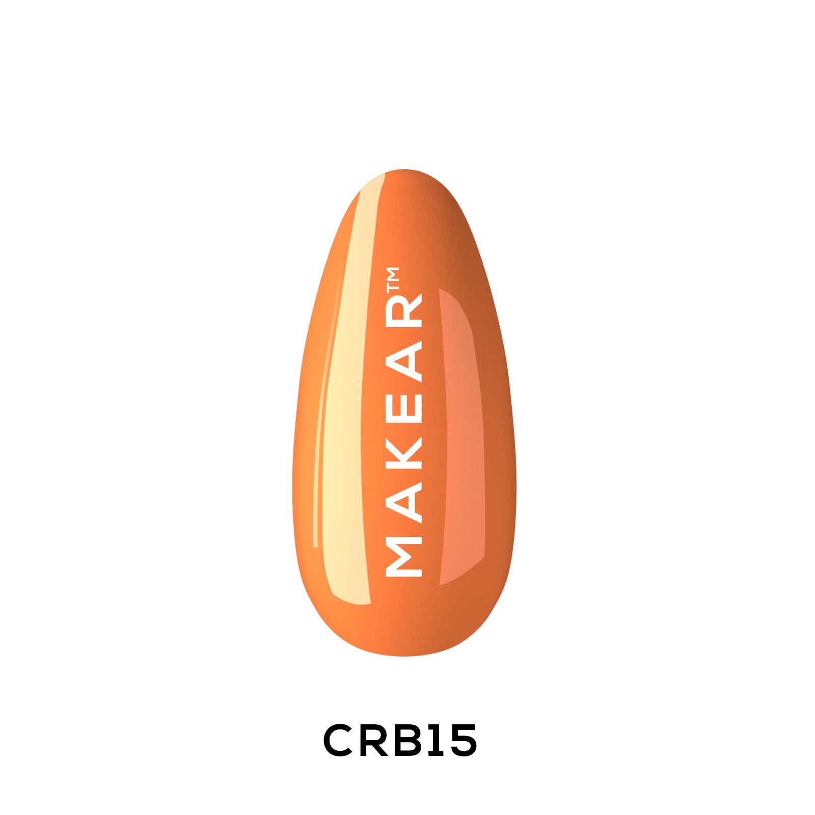 Rubber Base CRB15 - Sparkling Orange - 8 ml-Gelpolish Base-MAKEAR-NR Kosmetik